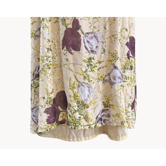 Vintage Diapositive Woodland Fairycore Romantic Floral Maxi Dress Y2K Ethereal - Picture 5 of 8